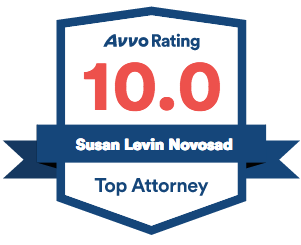 Avvo Rating 10.0 badge - Susan Levin Novosad Top Attorney