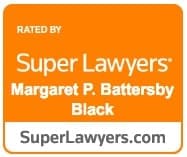 Super Lawyers badge - Margaret P. Battersby Black