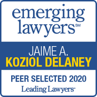 Emerging Lawyers badge - Jaime Koziol Delaney