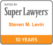 Super Lawyers 10 years badge - Steven M. Levin