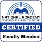 National Academy of Continuing Legal Education Certified Faculty Member