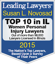 leading lawyers badge - susan l. novosad top 10 in Illinois