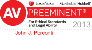 AV Preeminent badge - John J. Perconti