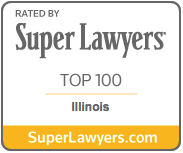 Rated by Super Lawyers Top 100 Illinois badge