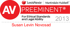 AV Preeminent badge - Susan Levin Novosad