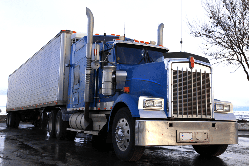 Blue truck