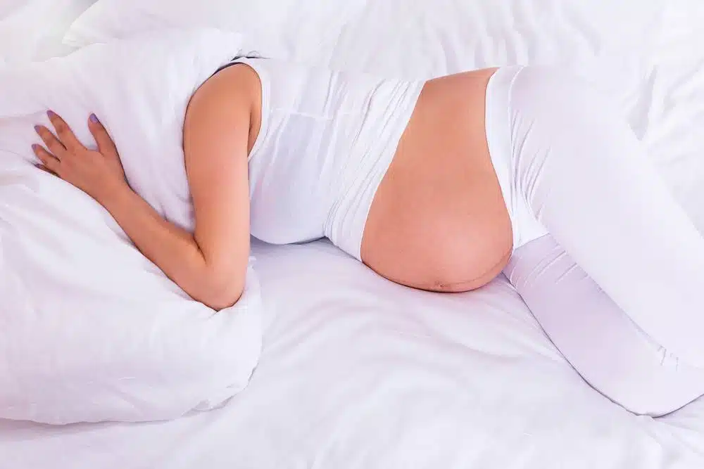A pregnant woman
