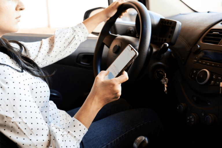 Driver texting