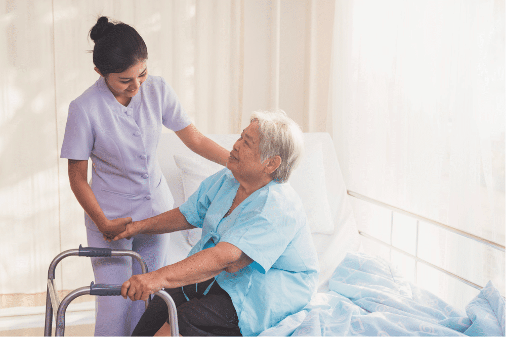 CNA and elder patient