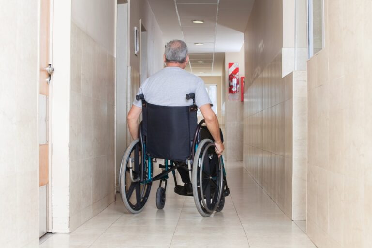 Senior Man Sitting In a Wheelchair