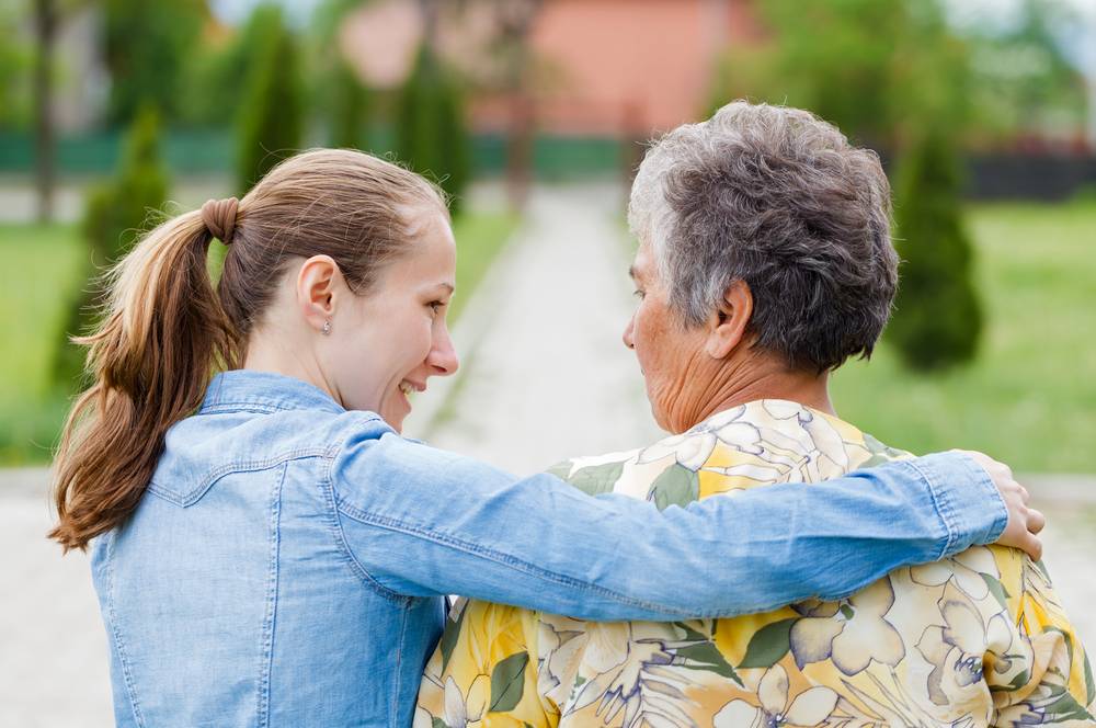 A senior lady and a young lady