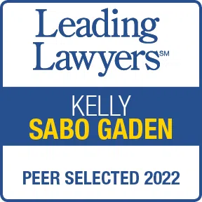 Kelly Sabo Gaden Leading Lawyers badge