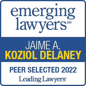 Jaime A. Koziol Delaney Leading Lawyers badge