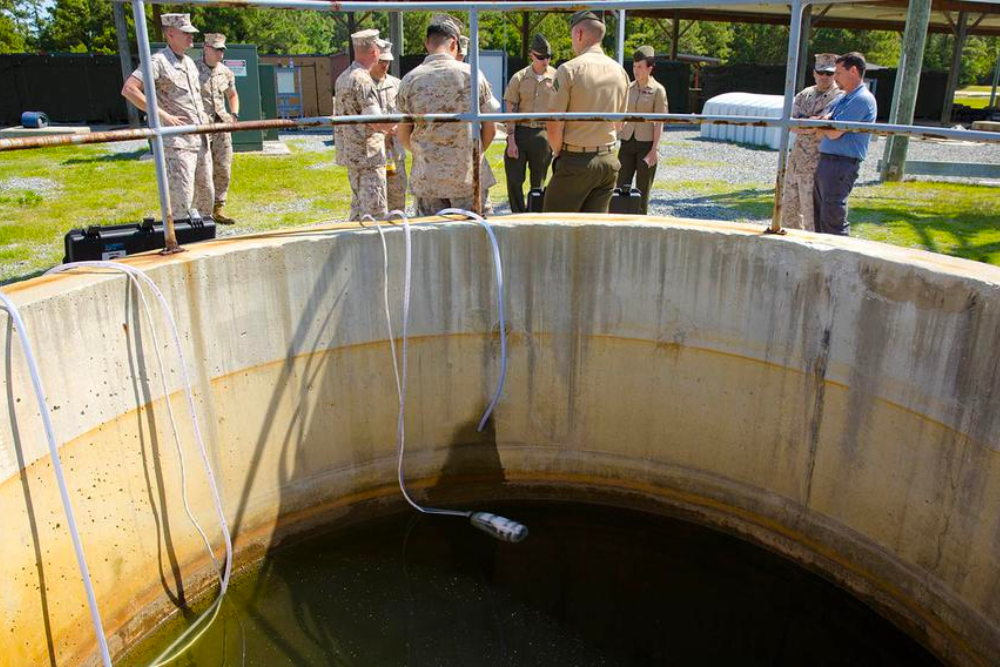 Water reservoir at Camp Lejeune