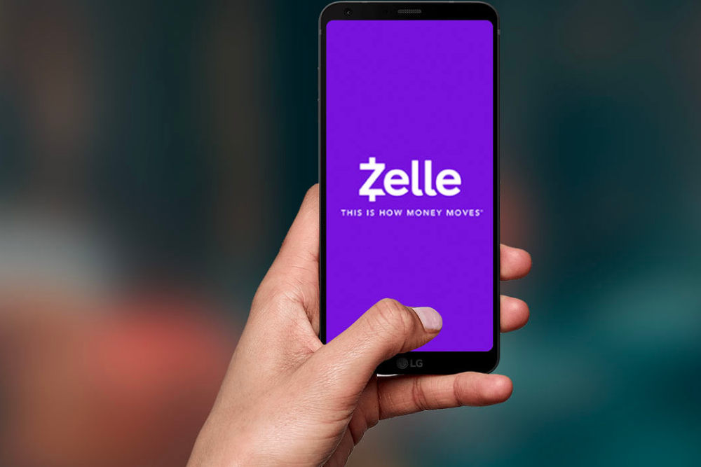 Phone with the Zelle app