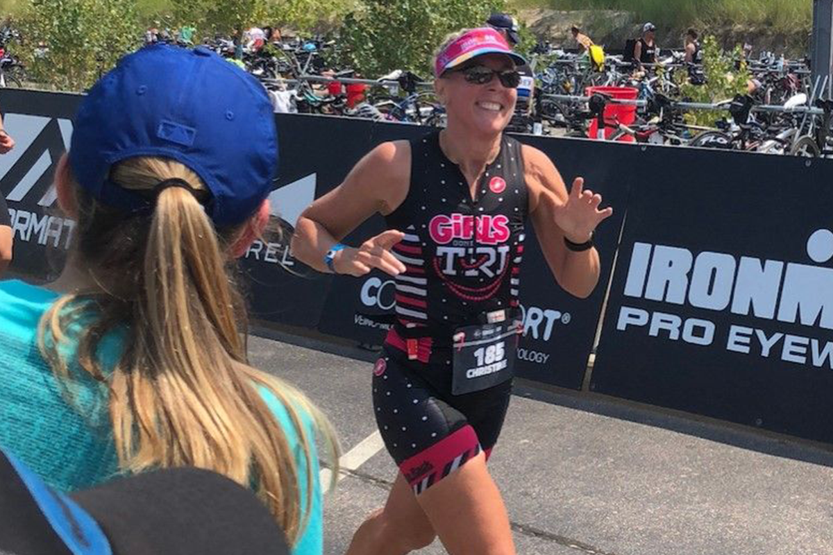 Christine Schirtzinger running an ironman