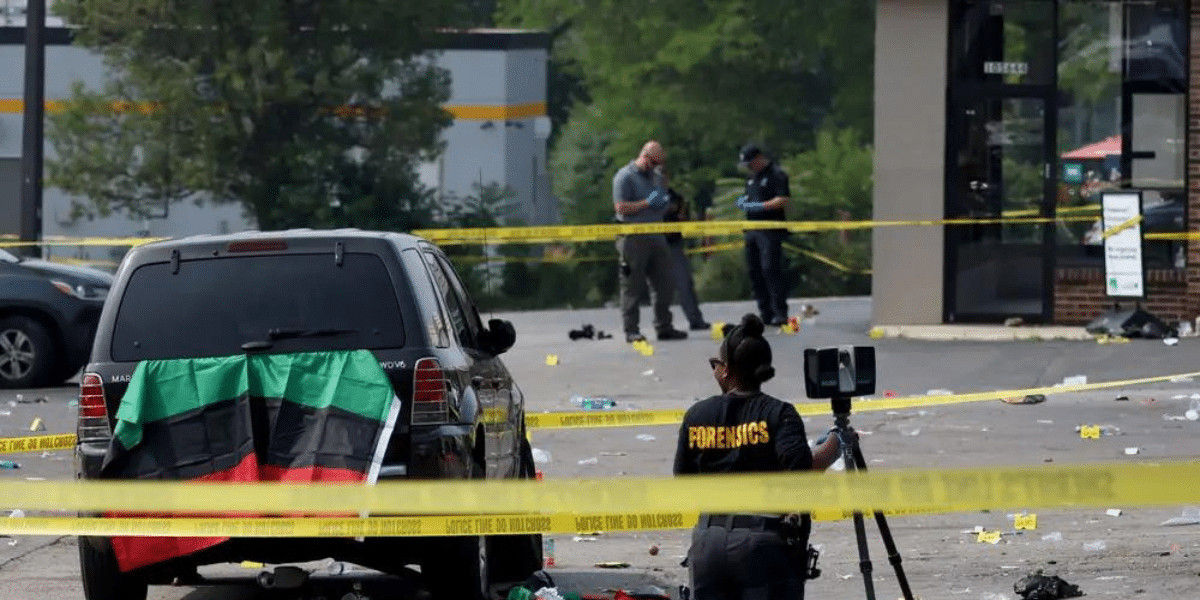 Photo of the Juneteenth shooting in Willowbrook, Illinois
