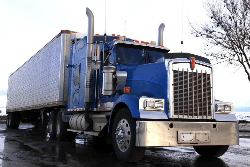Image of a blue truck