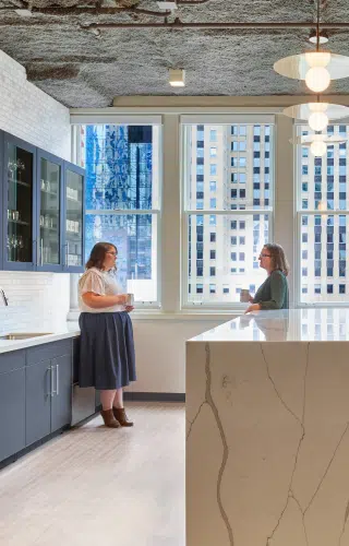 legal staff at the Levin & Perconti office in downtown Chicago