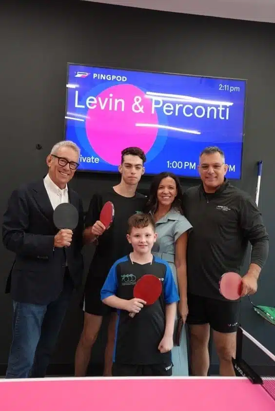A group image of Steven Levin Yehonatan Levi Jaime Koziol Delaney Idan Levi Omer a younger member of the ParaSport Center 2