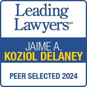 Jaime Koziol Delaney Leading Lawyers badge 2024
