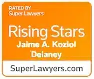Jaime Koziol Delaney Super Lawyers badge