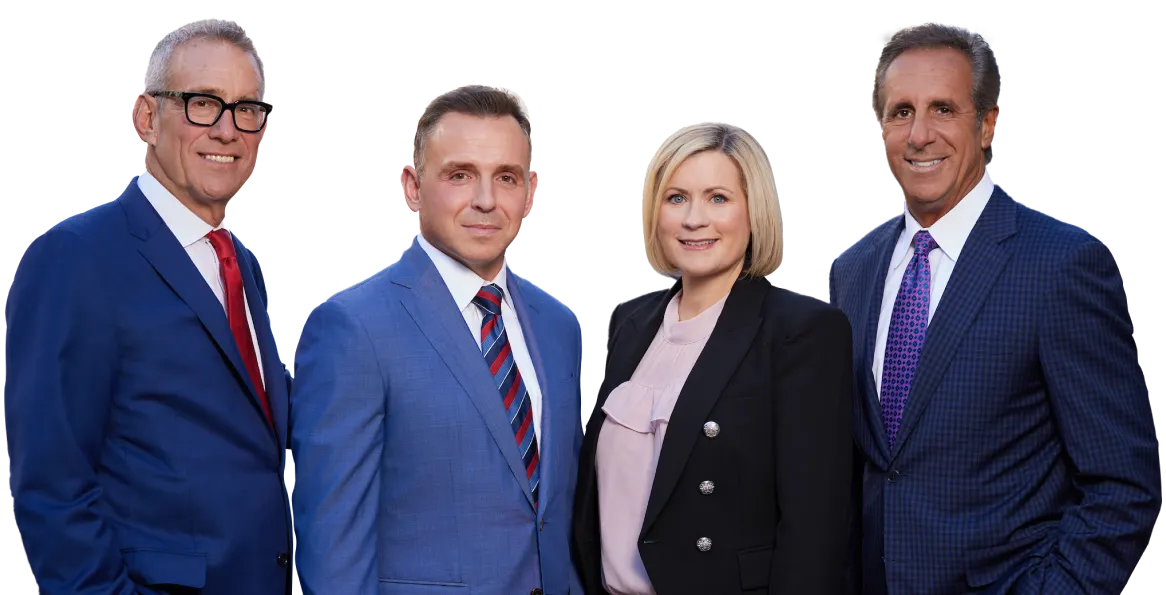 Group photo of the Levin and Perconti partners