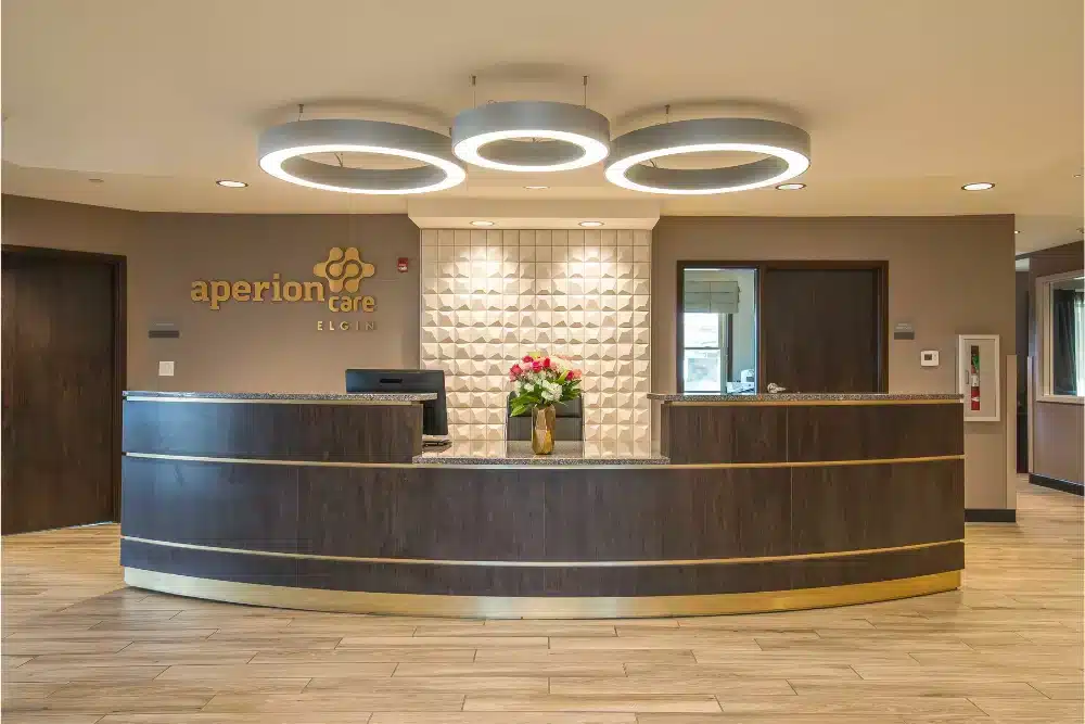 Image of the reception of a nursing home