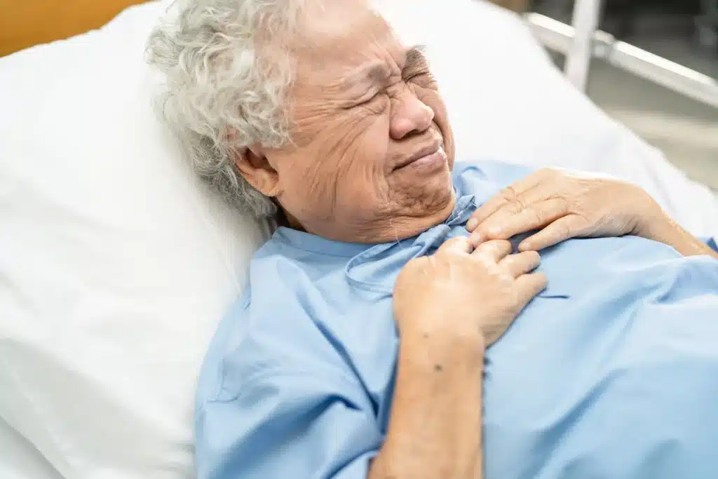 Image of a male elder in pain
