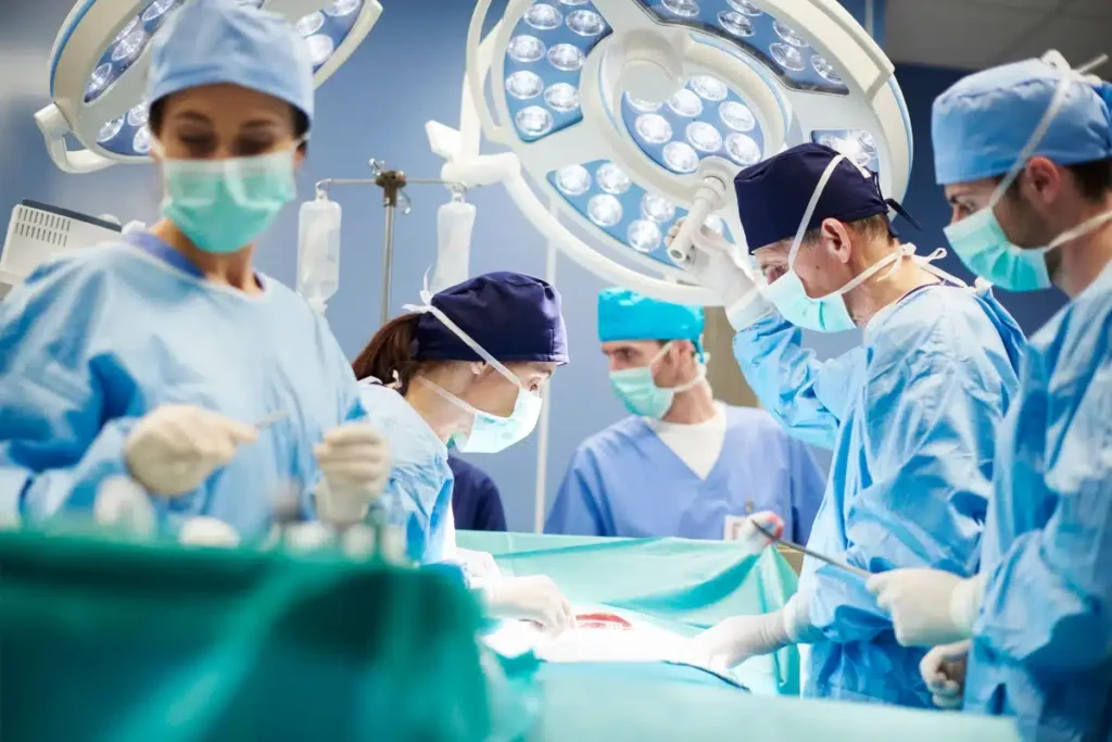 Image of surgeons in the surgery room.