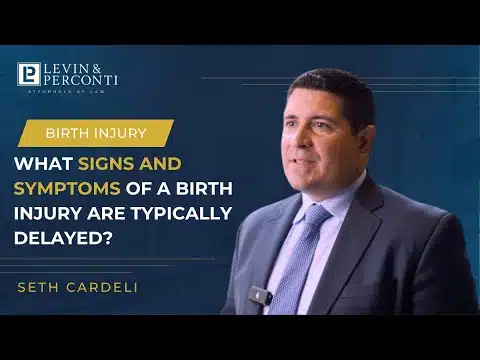 What types of birth injury symptoms are delayed? Video Image
