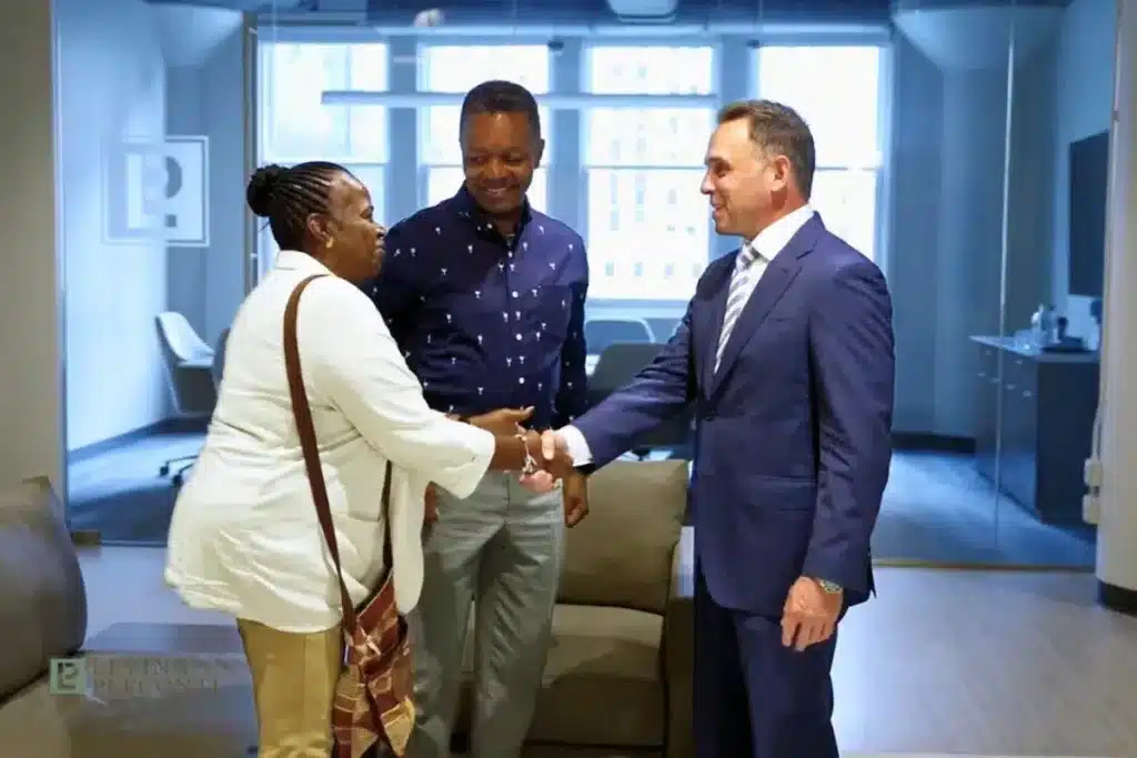 Bonamarte with clients