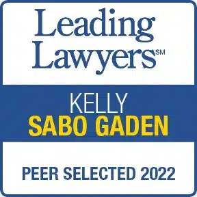 Kelly Sabo Gaden Leading lawyers badge 2022