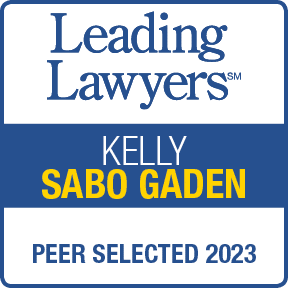 Kelly Sabo Gaden Leading lawyers badge 2023