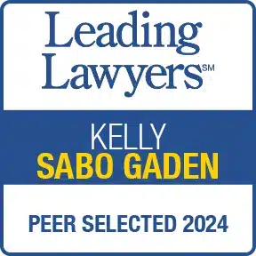 Kelly Sabo Gaden Leading lawyers badge 2024
