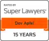 Dov Apfel super lawyer 15years badge