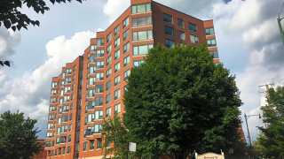 James Sneider Apartments with foliage