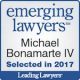 Emerging Lawyers badge - Michael F. Bonamarte, IV