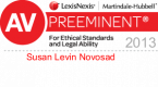 AV Preeminent badge - Susan Levin Novosad